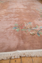 RESERVED 8.5x12 Vintage Japanese Art Deco Design Carpet