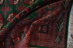 6x6.5 Vintage Fine Pakistani Bokhara Design Square Carpet