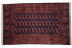 5x8 Vintage Fine Pakistani Bokhara Design Carpet