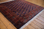 6.5x6.5 Vintage Fine Pakistani Bokhara Design Square Carpet