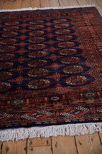 6.5x6.5 Vintage Fine Pakistani Bokhara Design Square Carpet