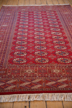 5x8 Vintage Fine Pakistani Bokhara Design Carpet