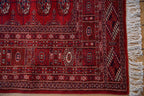 5x5.5 Vintage Fine Pakistani Bokhara Design Square Rug