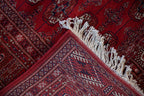 5x5.5 Vintage Fine Pakistani Bokhara Design Square Rug