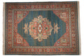 10x13.5 Vintage Serapi Indian Soumac Design Carpet