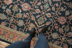9x12 Vintage Serapi Indian Soumac Design Carpet