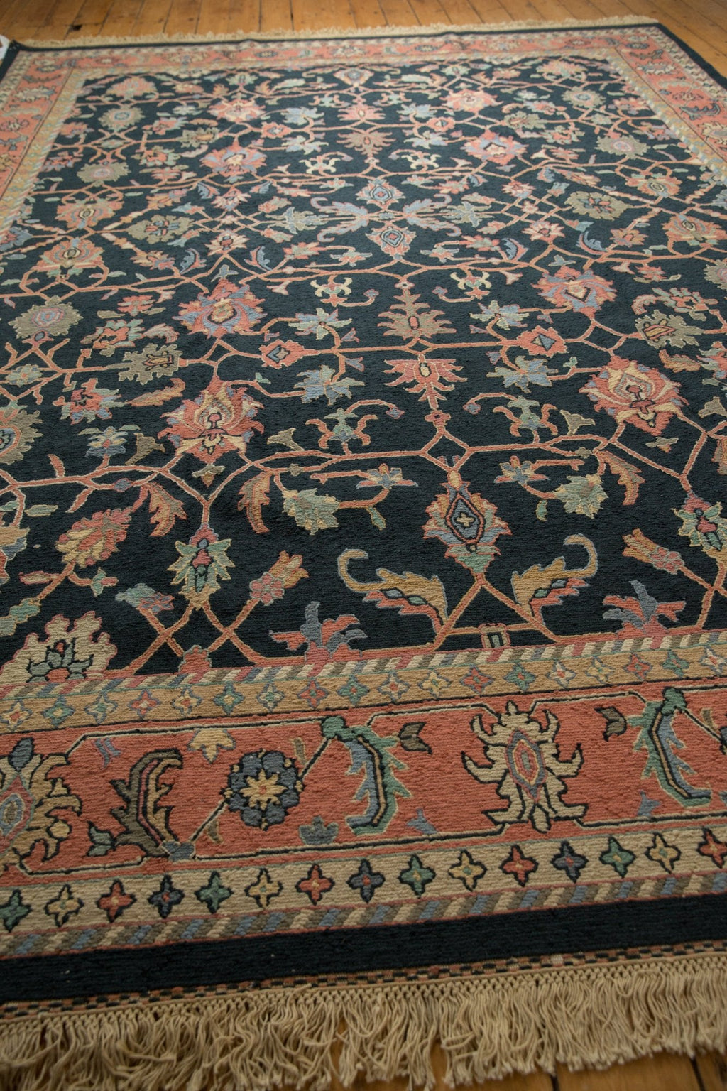 9x12 Vintage Serapi Indian Soumac Design Carpet