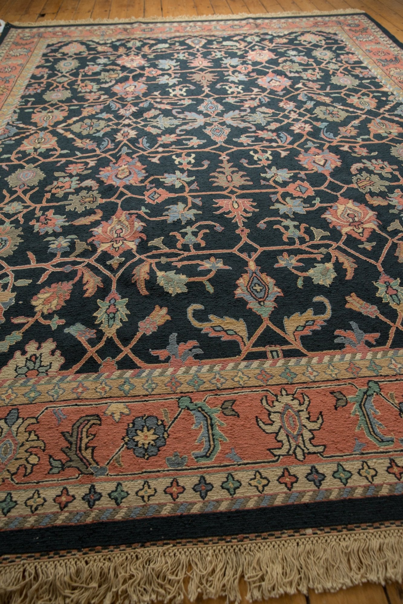 9x12 Vintage Serapi Indian Soumac Design Carpet