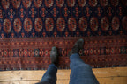 5.5x8 Vintage Fine Pakistani Bokhara Design Carpet