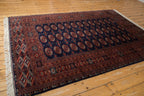 5.5x8 Vintage Fine Pakistani Bokhara Design Carpet