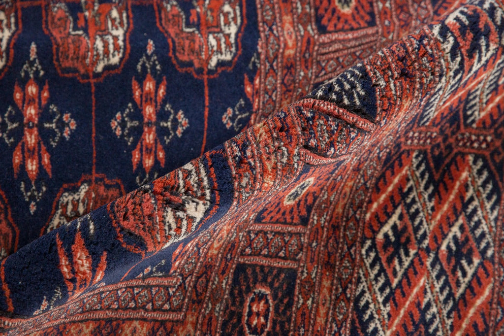 5.5x8 Vintage Fine Pakistani Bokhara Design Carpet