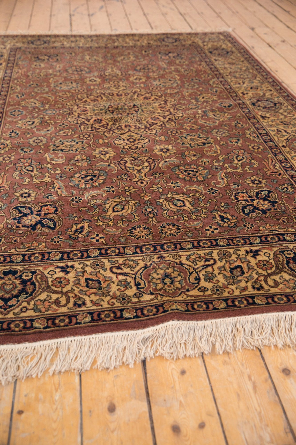 5.5x8 Vintage Romanian Tabriz Design Carpet