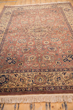 5.5x8 Vintage Romanian Tabriz Design Carpet