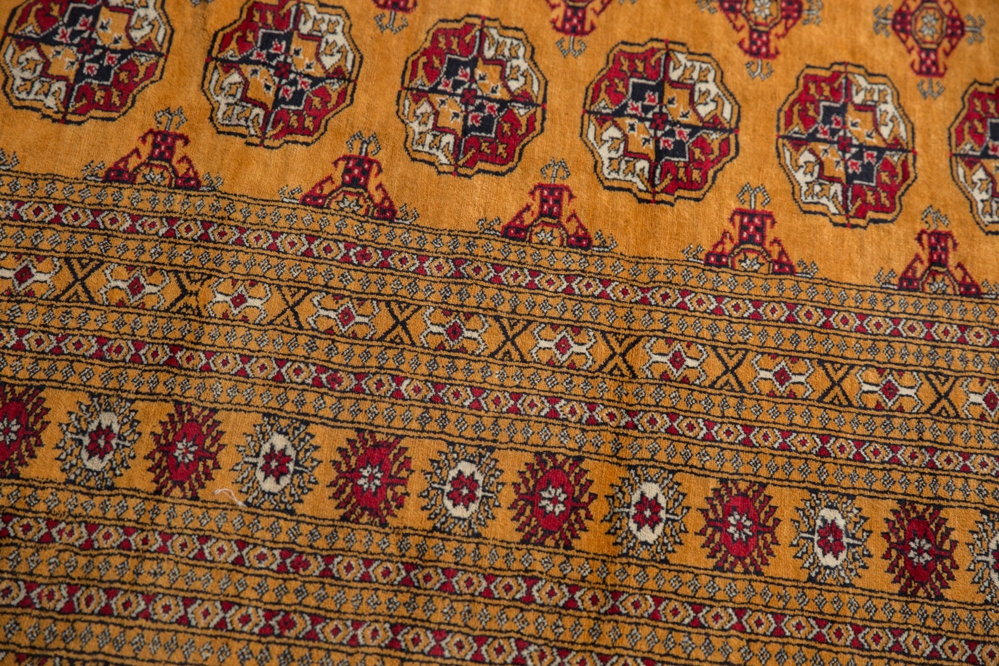 10x14 Vintage Fine Pakistani Bokhara Design Carpet