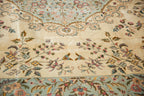 12x12 Vintage Bulgarian Kerman Design Square Carpet