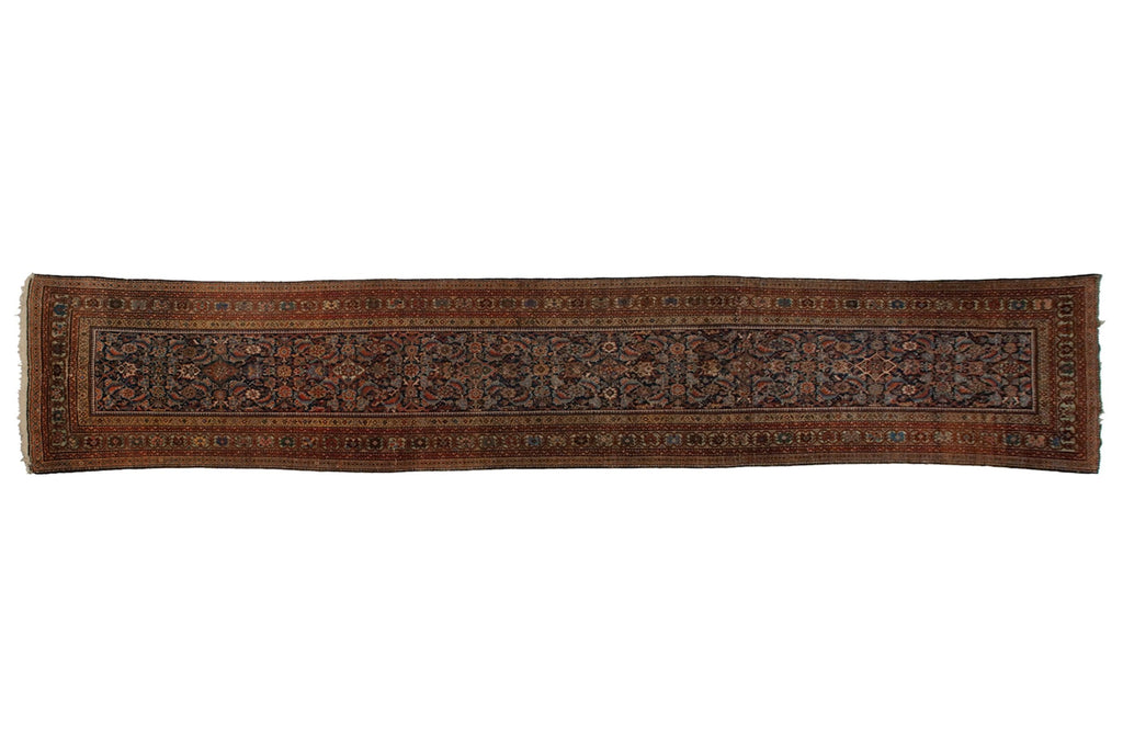 3.5x16.5 Antique Fereghan Rug Runner