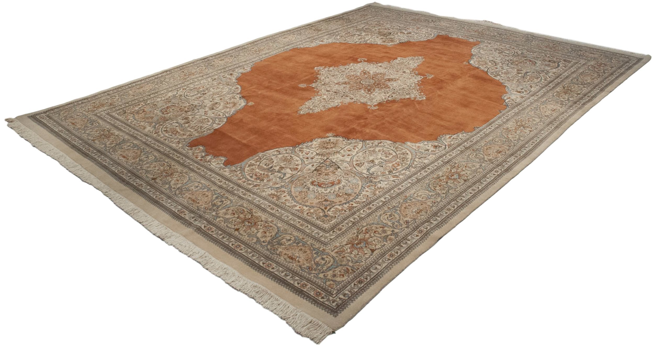 12.5x17.5 Vintage Tabriz Carpet