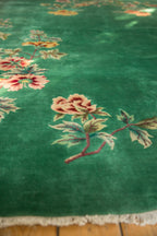 8x9.5 Vintage Nichols Art Deco Carpet