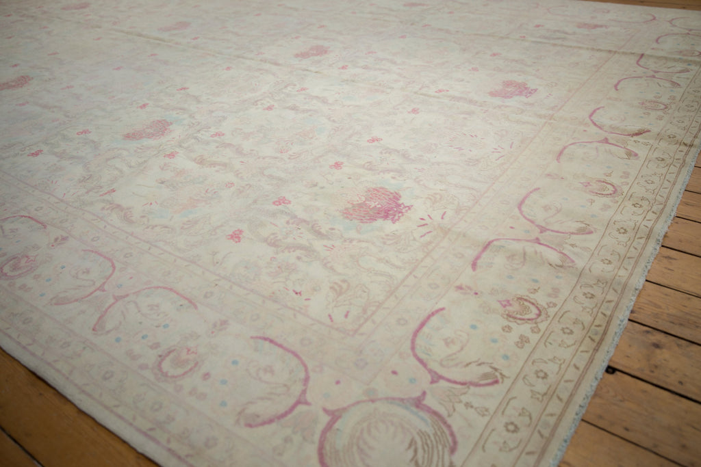 10x14 Vintage Distressed Bulgarian Kerman Design Carpet