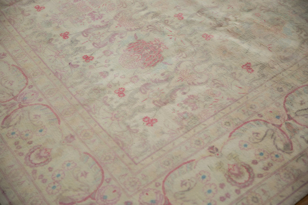 10x14 Vintage Distressed Bulgarian Kerman Design Carpet