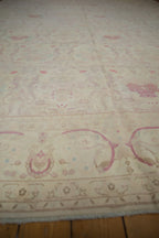 10x14 Vintage Distressed Bulgarian Kerman Design Carpet
