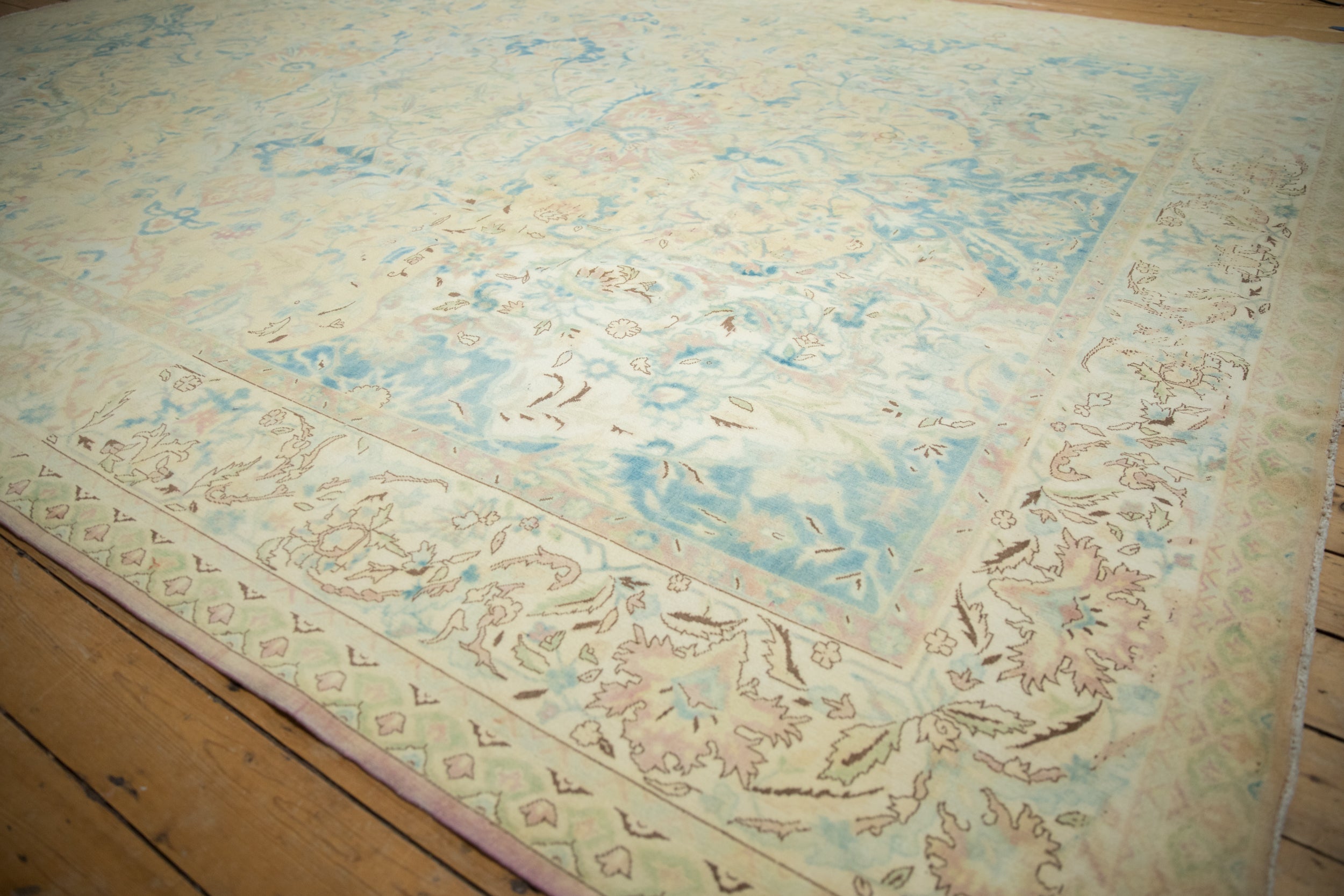 10x14 Vintage Distressed Bulgarian Polonaise Design Carpet