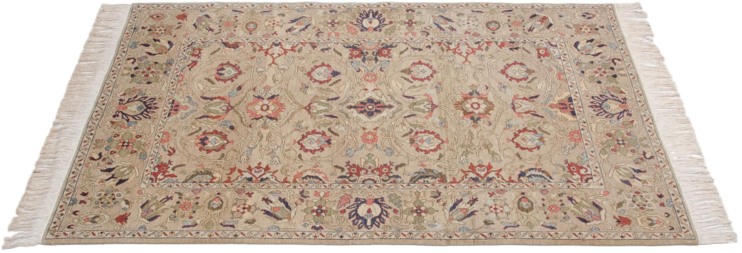 6x9 Vintage Armenian Sultanabad Design Carpet