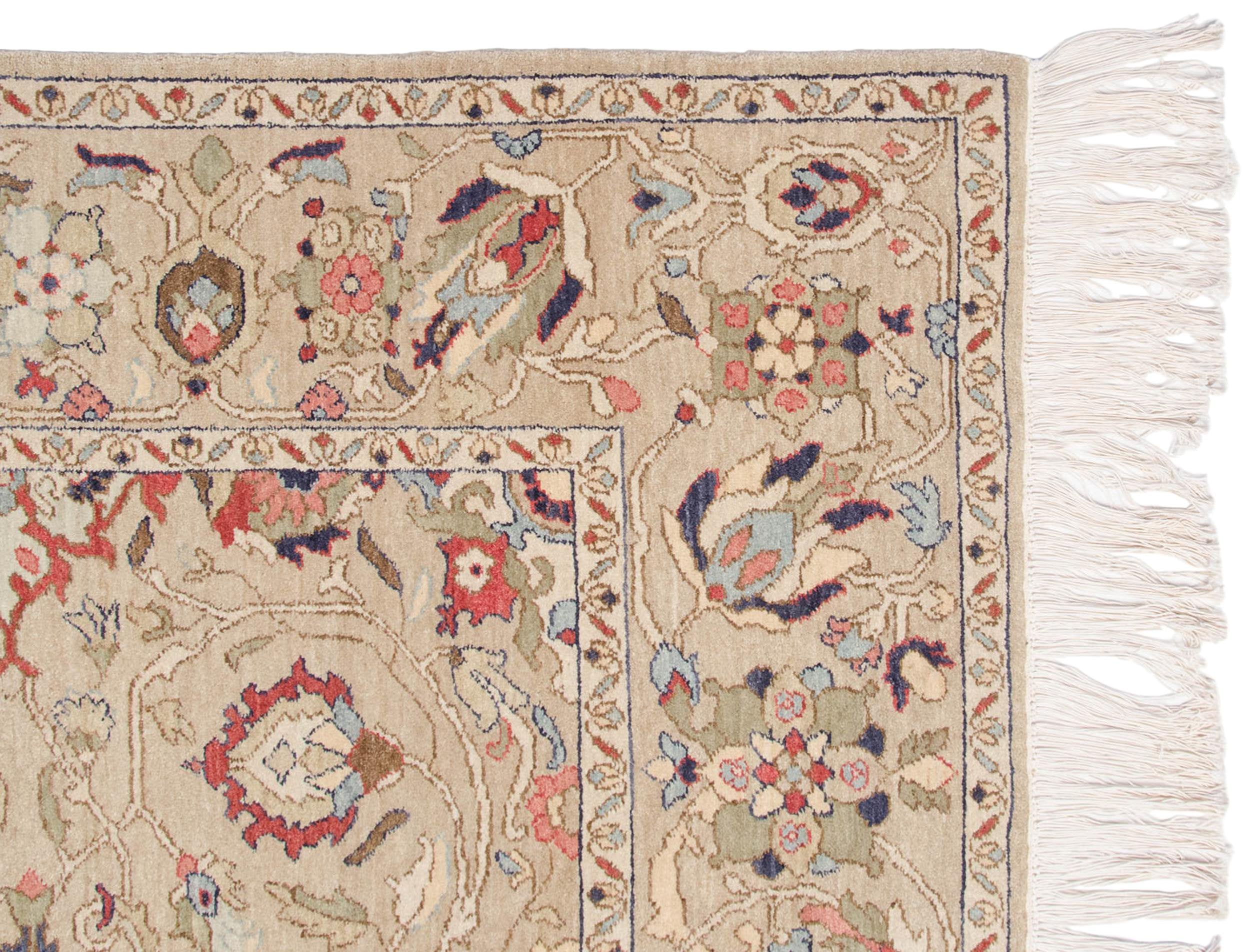 6x9 Vintage Armenian Sultanabad Design Carpet