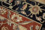 6x9 Vintage Armenian Serapi Design Carpet