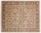 8x10 Vintage Armenian Sultanabad Design Carpet