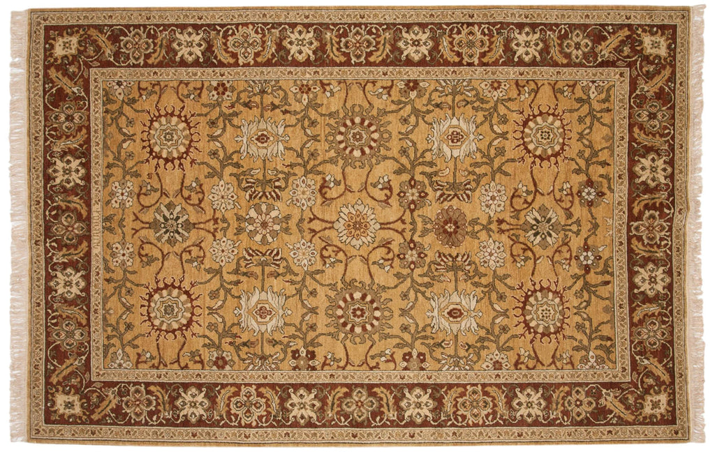 6x9 Vintage Armenian Sultanabad Design Carpet