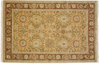 6x9 Vintage Armenian Sultanabad Design Carpet