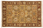 4x6 Vintage Armenian Sultanabad Design Rug