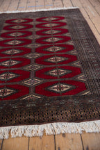 4x6 Vintage Fine Pakistani Turkmen Design Rug
