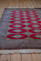 4x6 Vintage Fine Pakistani Turkmen Design Rug