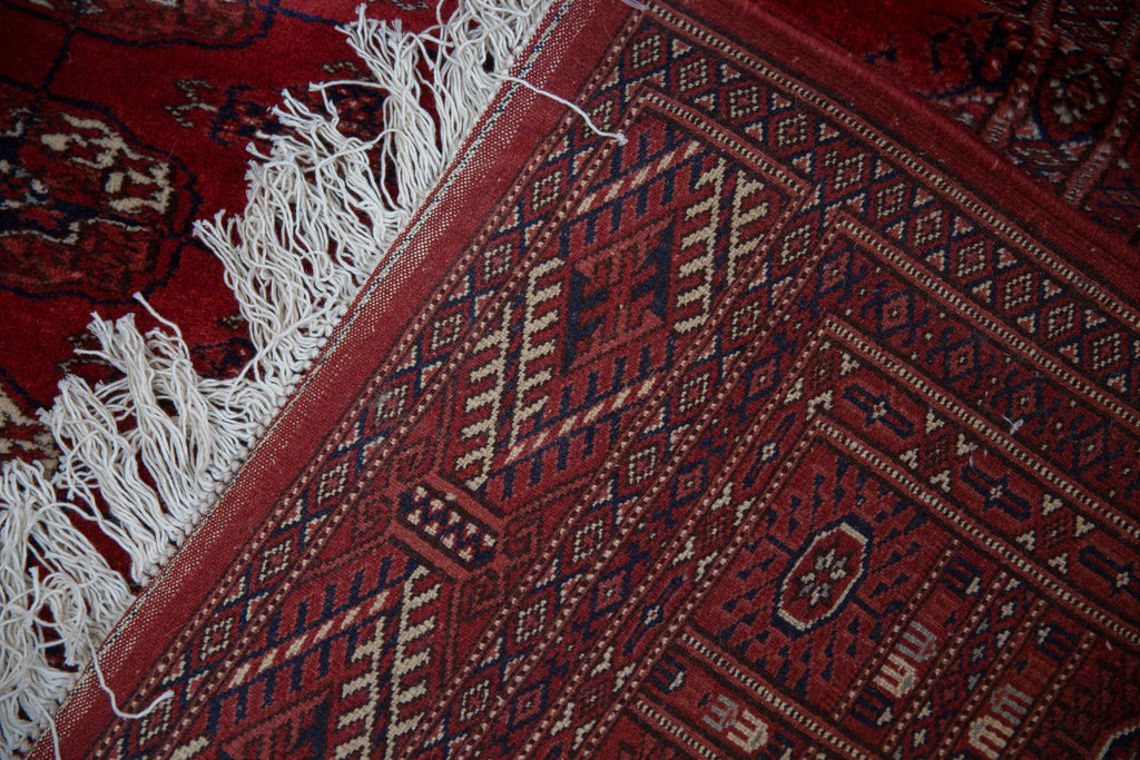 5x5 Vintage Fine Bokhara Square Rug