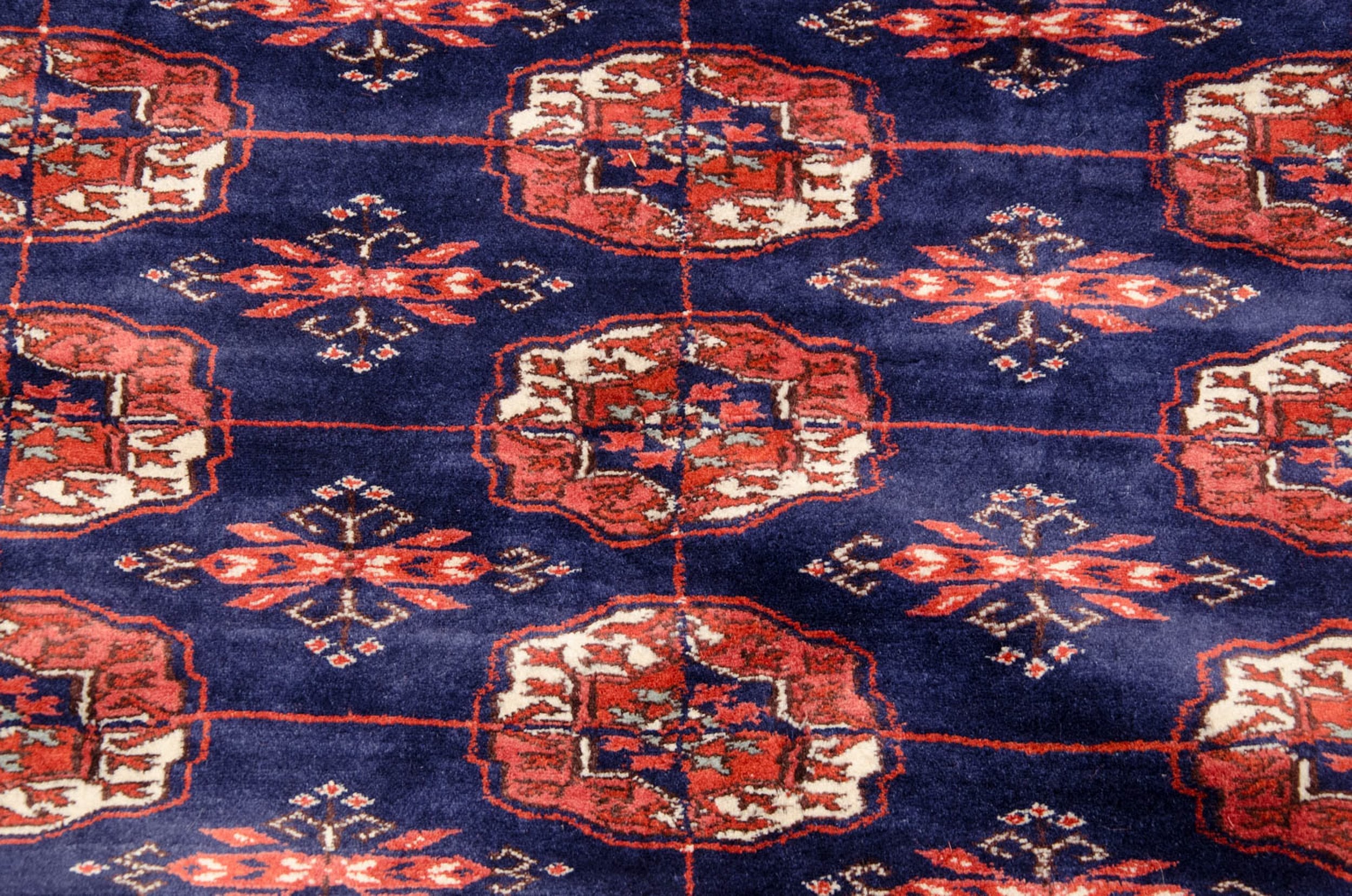 9x11.5 Vintage Fine Bokhara Carpet