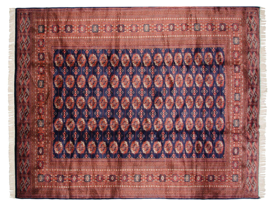 9x11.5 Vintage Fine Bokhara Carpet