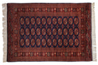 4x6 Vintage Fine Bokhara Rug
