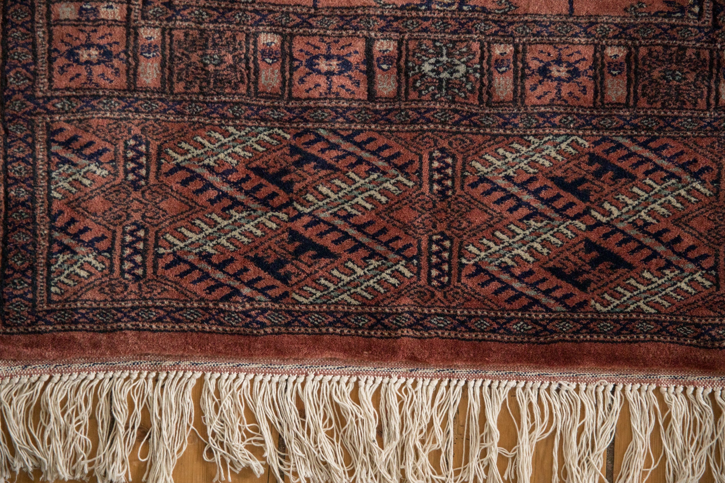 2.5x24.5 Vintage Fine Bokhara Rug Runner