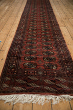2.5x24.5 Vintage Fine Bokhara Rug Runner