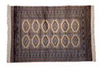 4x6 Vintage Fine Pakistani Turkmen Design Rug