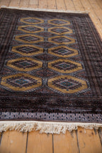 4x6 Vintage Fine Pakistani Turkmen Design Rug