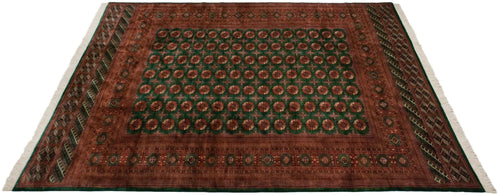 12x12.5 Vintage Fine Bokhara Square Carpet