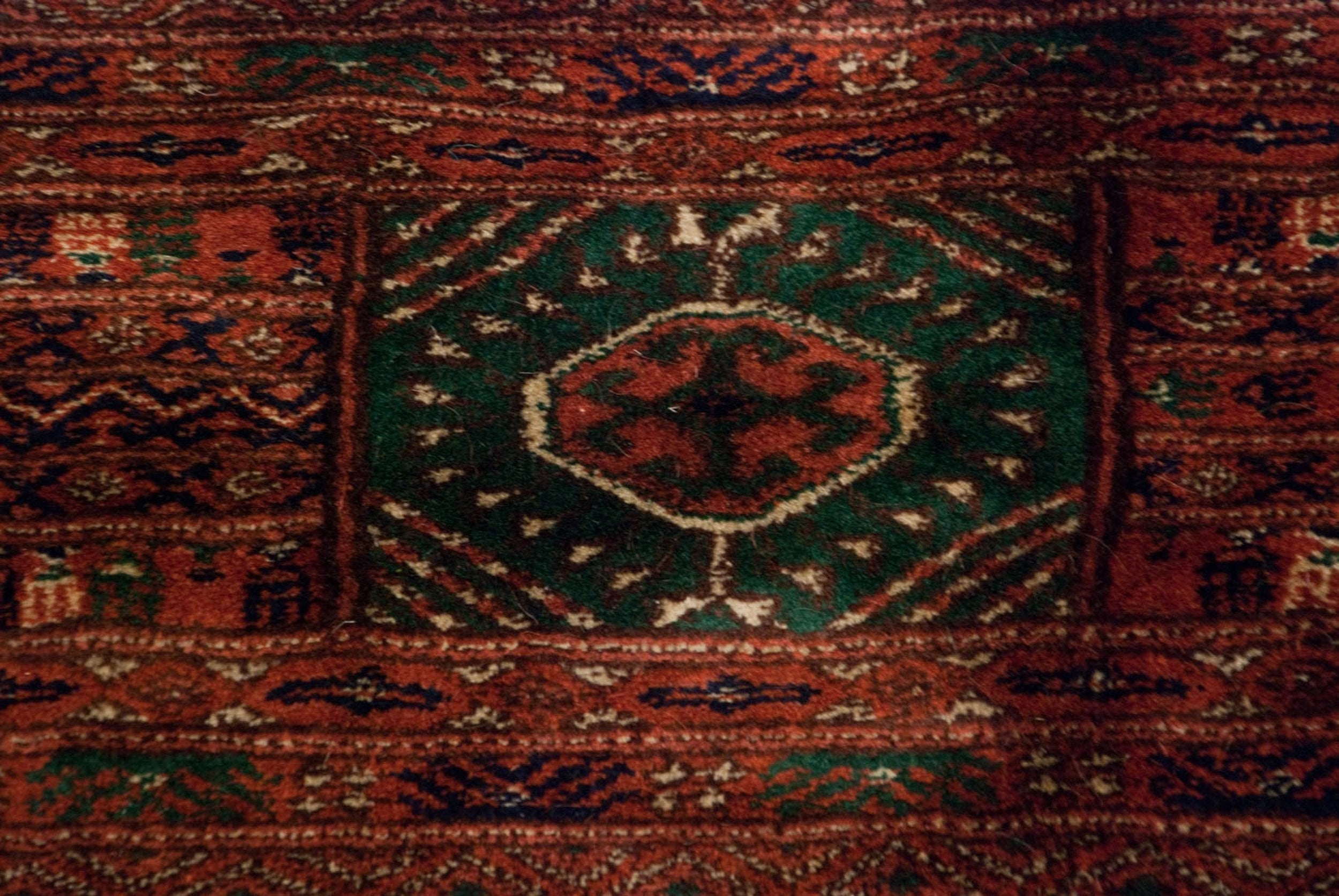 12x12.5 Vintage Fine Bokhara Square Carpet