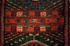 12x12.5 Vintage Fine Bokhara Square Carpet