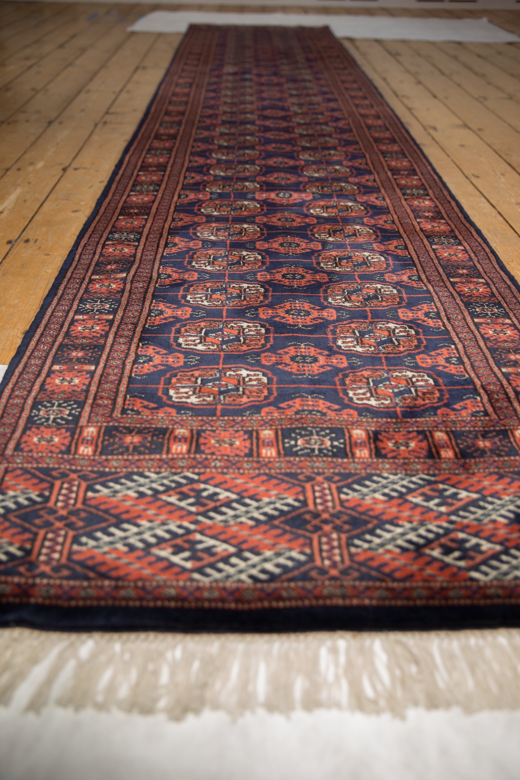 2.5x12 Vintage Fine Bokhara Rug Runner