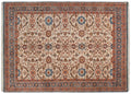 10x14 Vintage Indian Sultanabad Design Carpet