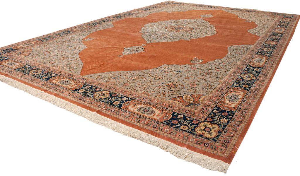 14x21 Vintage Bulgarian Tabriz Design Carpet