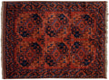 3.5x5 Vintage Pakistani Ersari Design Rug